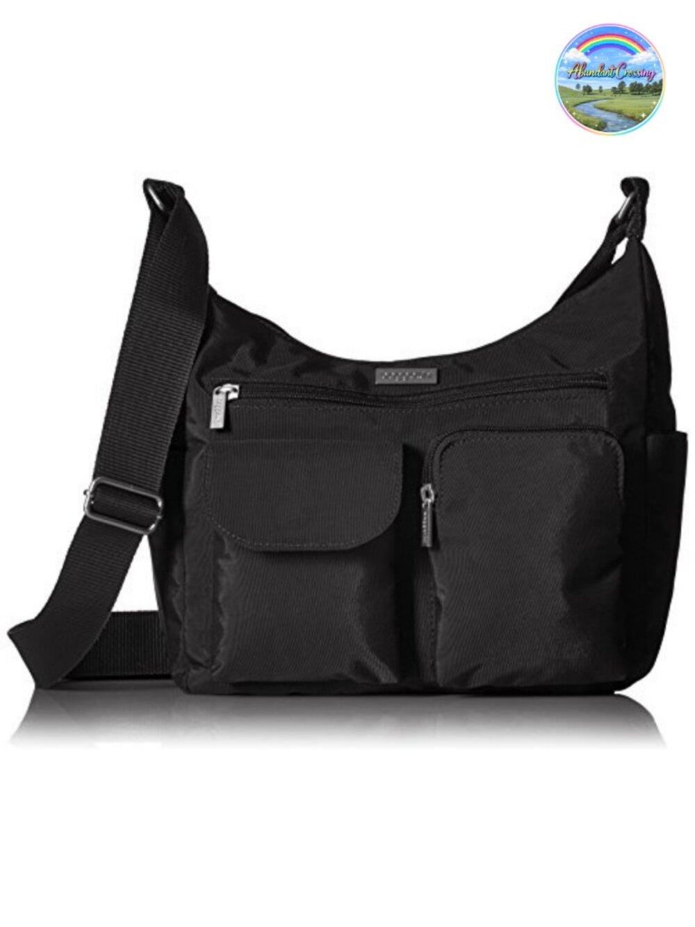 Baggallini MEB150 Crossbody Bag Lightweight Water-Resistant Nylon Hobo